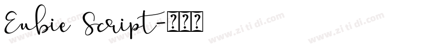 Eubie Script字体转换